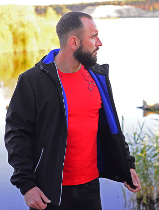 Куртка Softshell Jacket Black/Electric